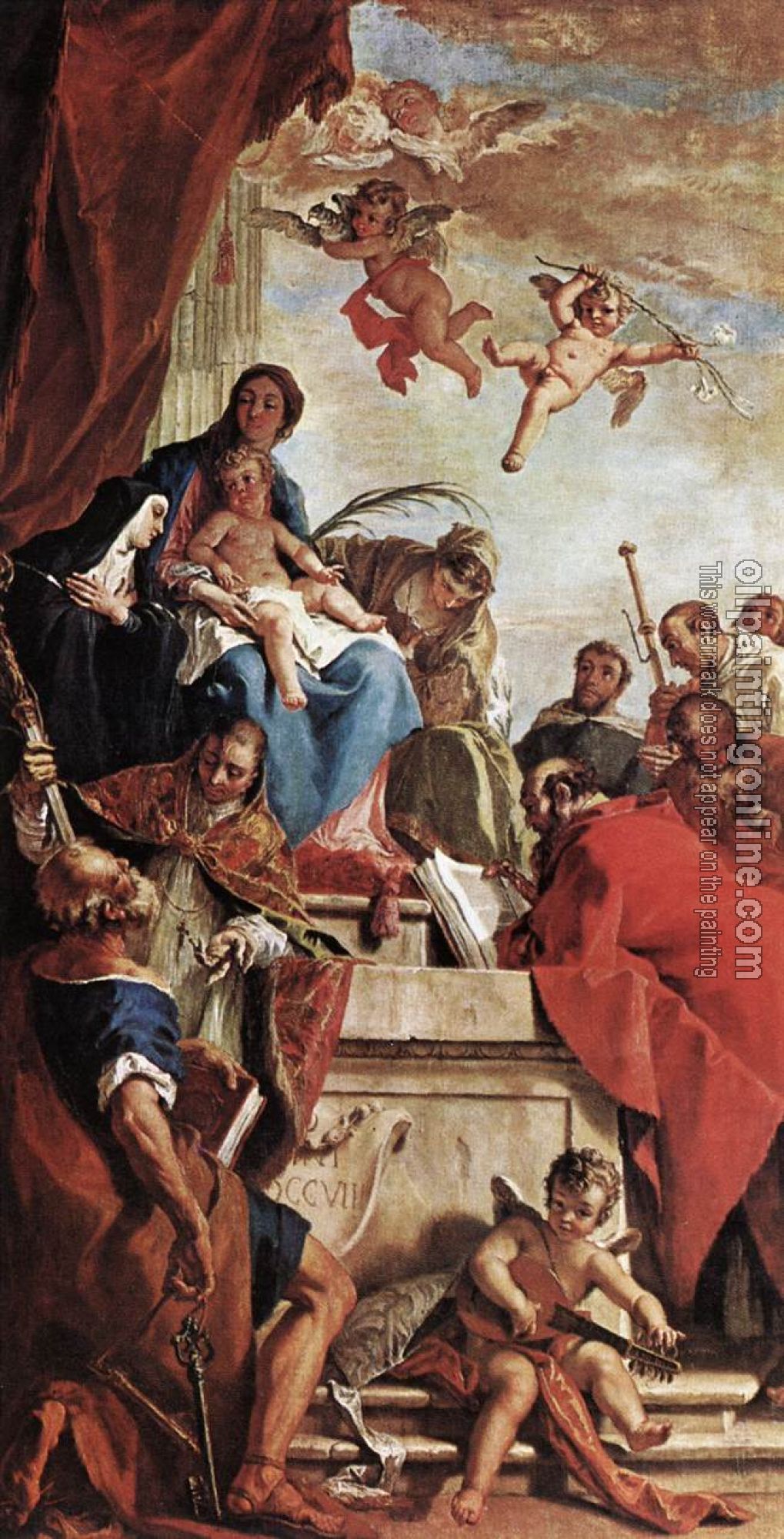 Ricci, Sebastiano - Madonna and Child with Saints
